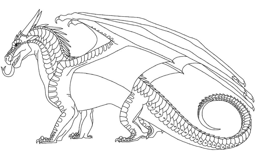 dragon coloring pages wings of fire