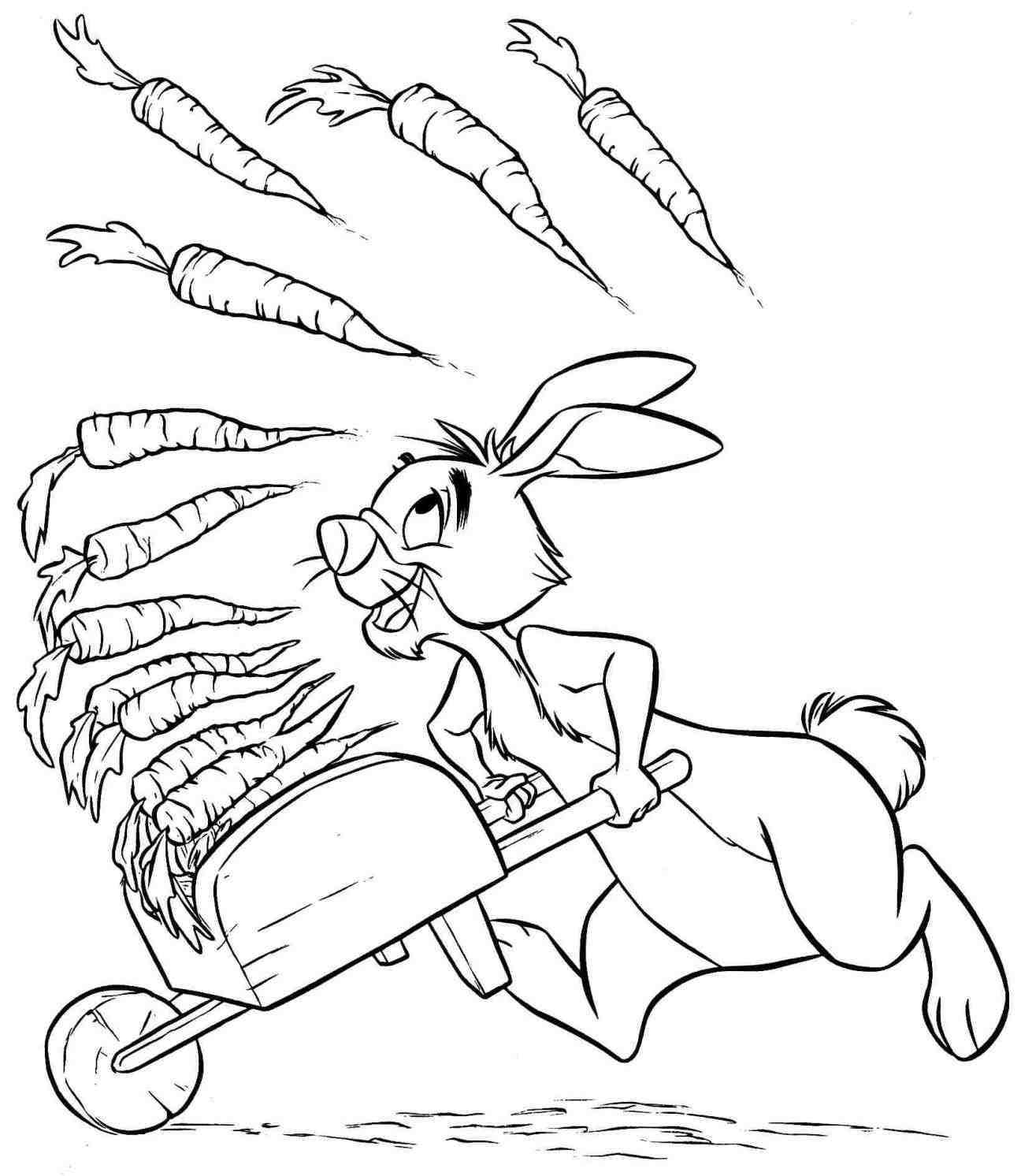 Winnie The Pooh Rabbit Coloring Pages at GetDrawings | Free download