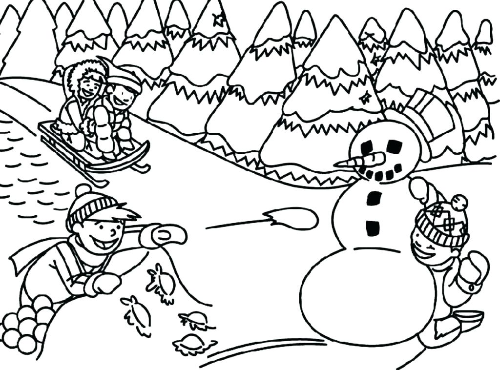 Winter Holiday Coloring Pages Printable at GetDrawings | Free download