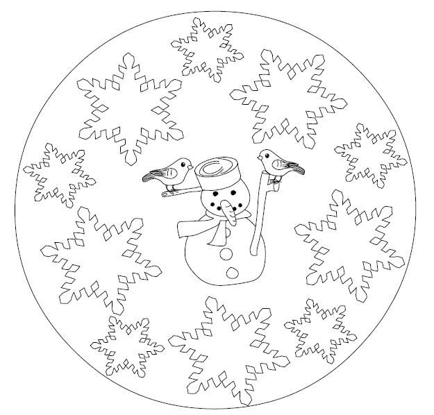 Winter Mandala Coloring Pages at GetDrawings | Free download