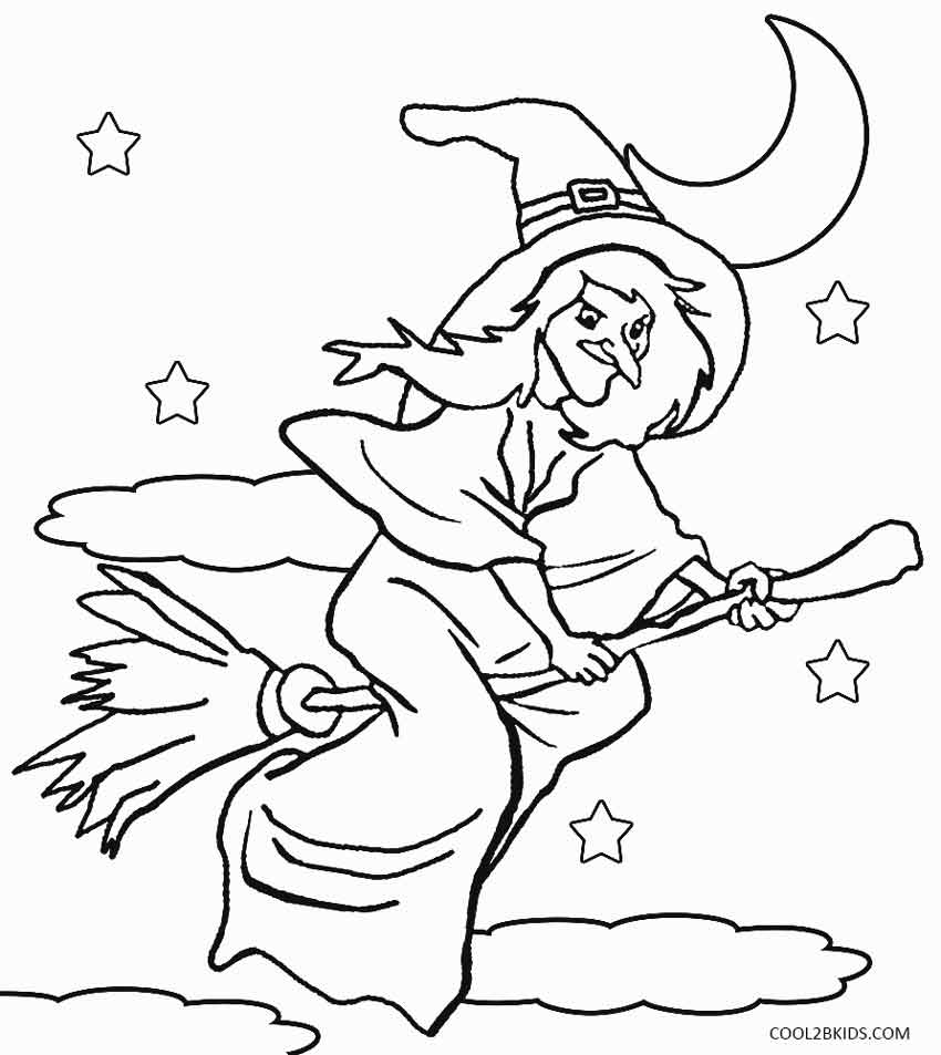 Witch Coloring Pages Printables At Getdrawings Free Download