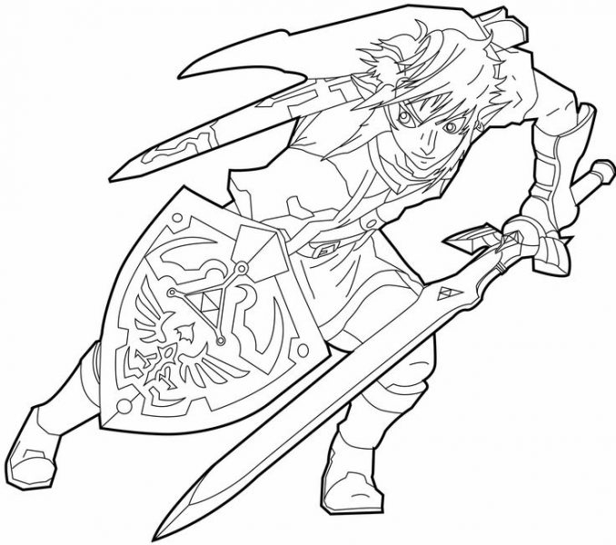 Wolf Link Coloring Pages at GetDrawings | Free download