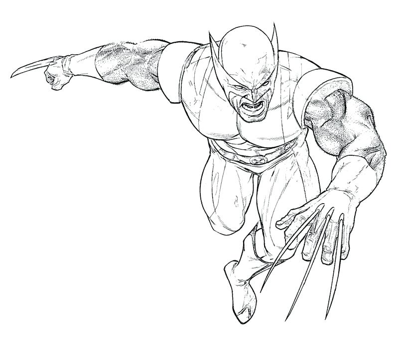 Wolverine Cartoon Coloring Pages at GetDrawings | Free download