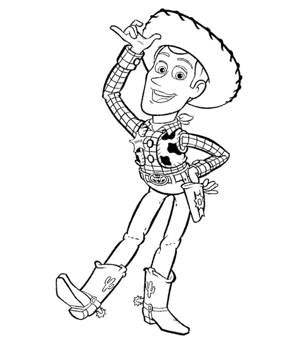 Woody Toy Story Coloring Page at GetDrawings Free download