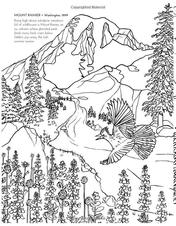 Yellowstone National Park Coloring Pages at GetDrawings | Free download