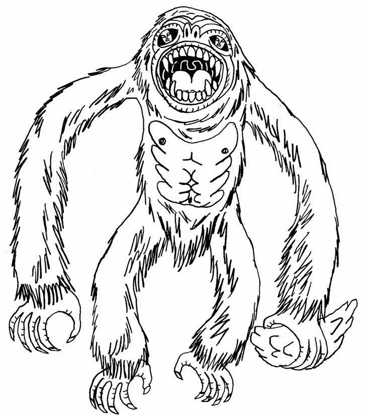 Yeti Coloring Pages at GetDrawings | Free download