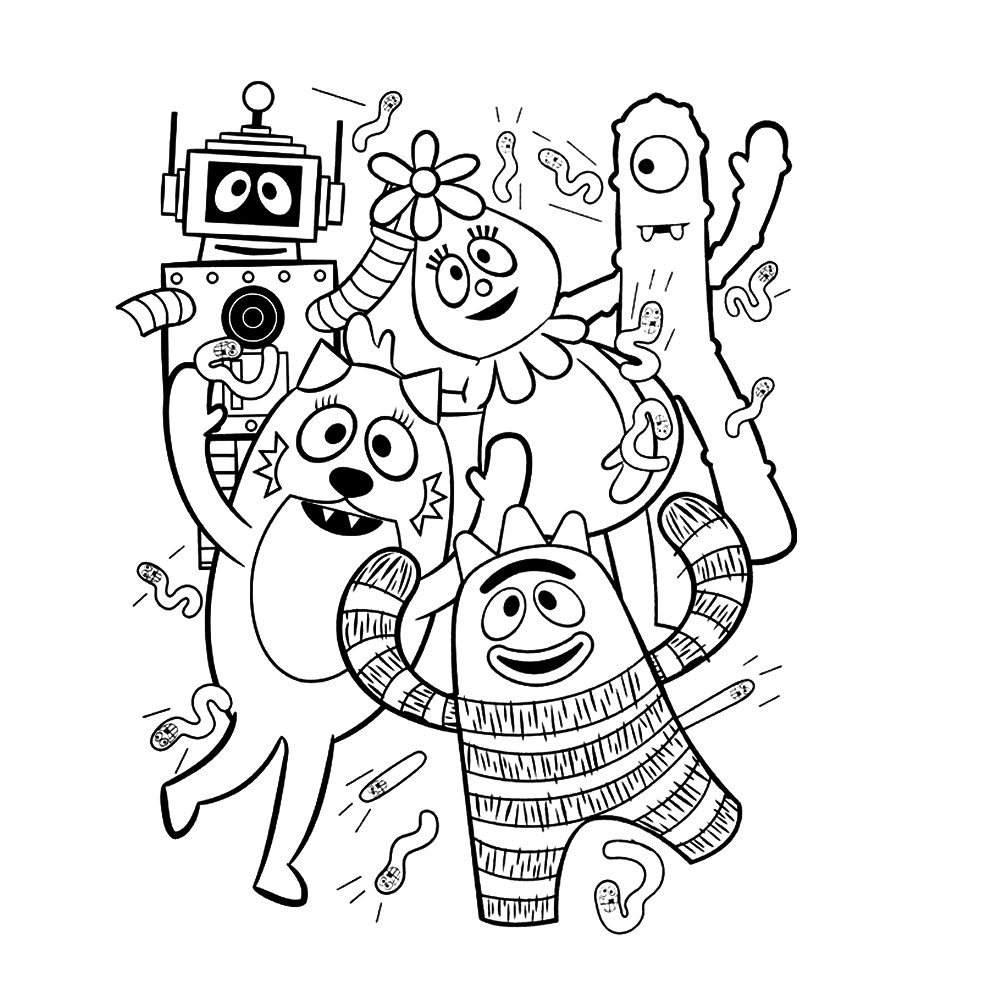 1000x1000 New Yo Gabba Coloring Pages Gallery Free.