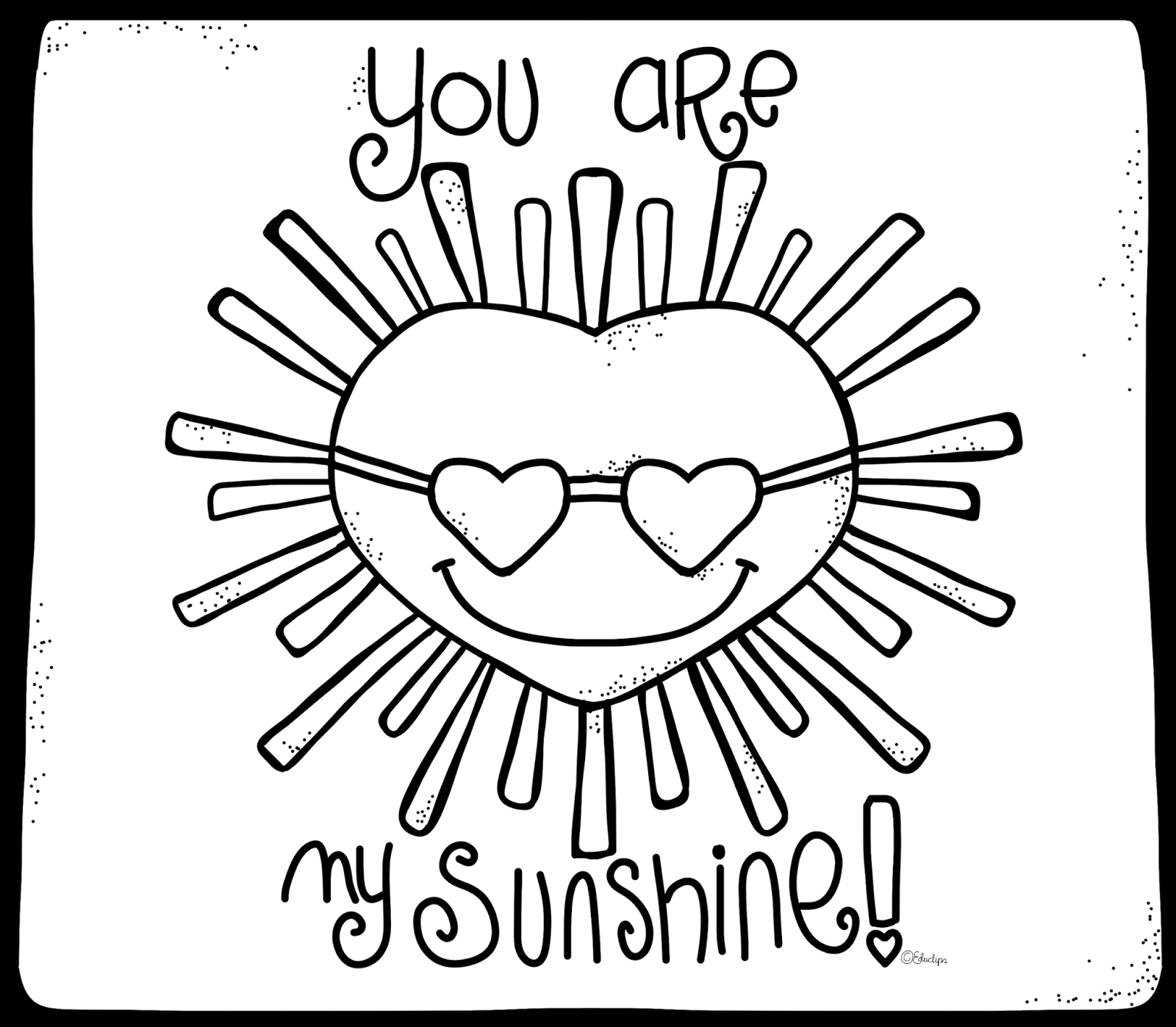 You Are My Sunshine Coloring Page At GetDrawings Free Download