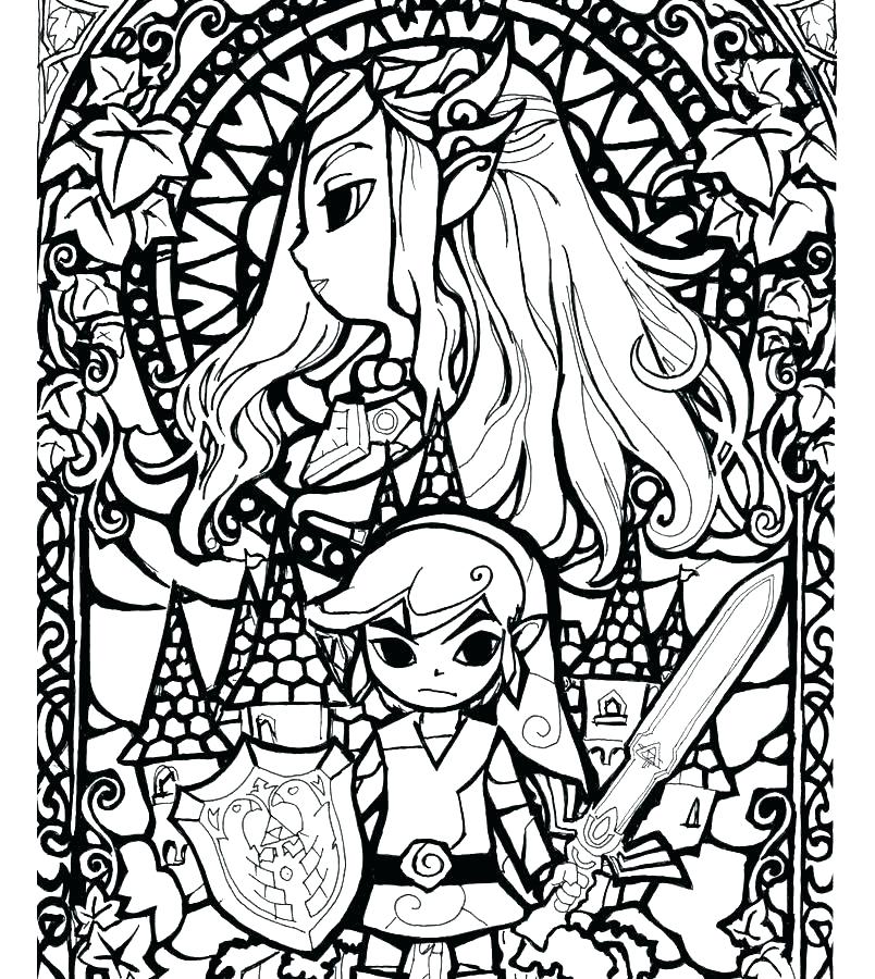 Zelda Coloring Pages at GetDrawings | Free download