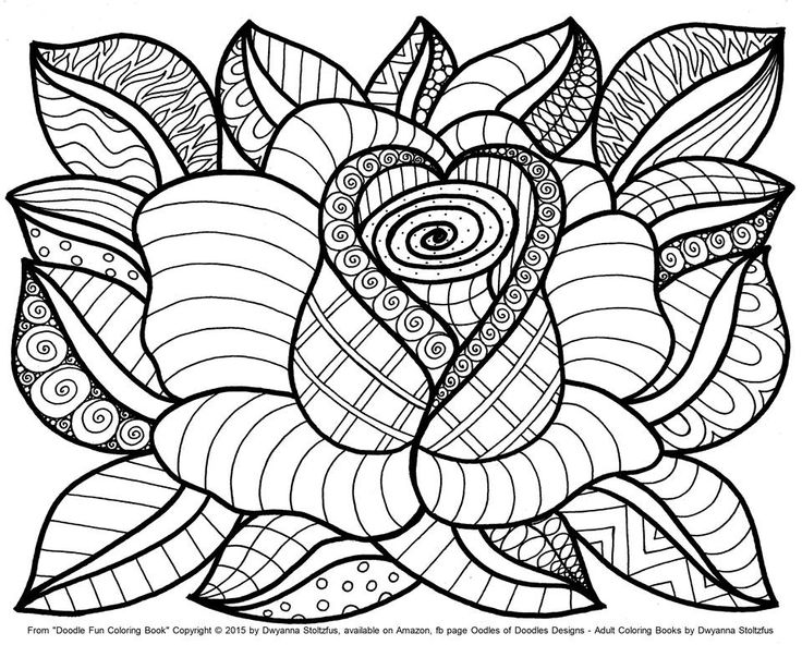 Zentangle Flowers Coloring Pages at GetDrawings | Free download