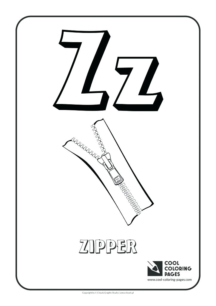 Zipper Coloring Page at GetDrawings | Free download