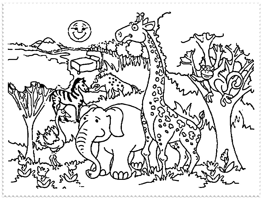 Zoo Coloring Pages at GetDrawings | Free download