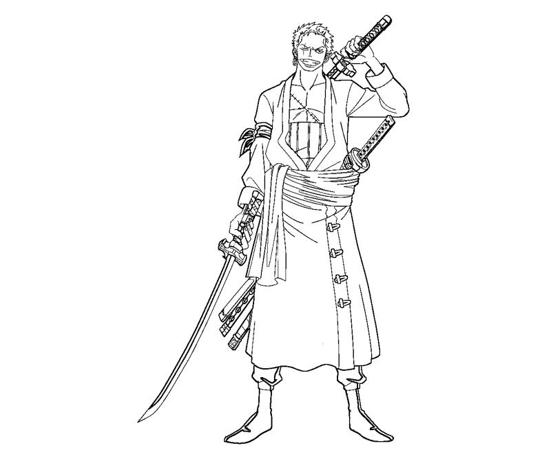 10. Found. coloring page images for 'Zoro'. 