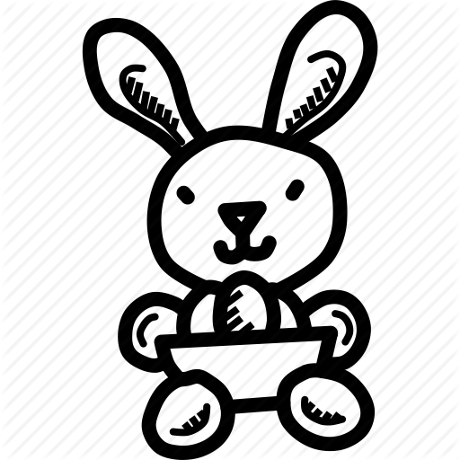 stick bunny drawing