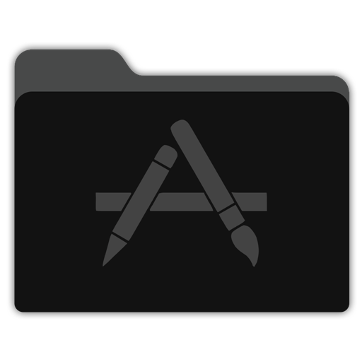 black folder icon mac png