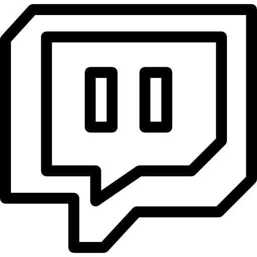 Black And White Twitch Logo Png Images.