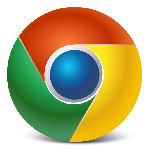 black google chrome logo