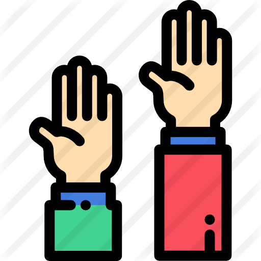 Hands Up Icon at GetDrawings | Free download