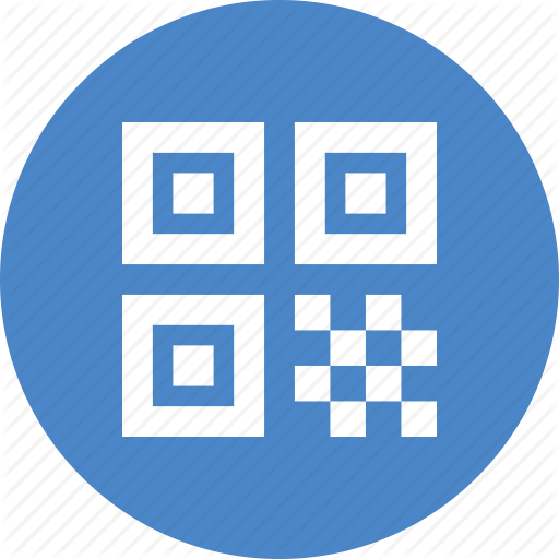 Qr Code Bar Code Icon Digital Technology Blue Vector Image Hot Sex Picture 5130