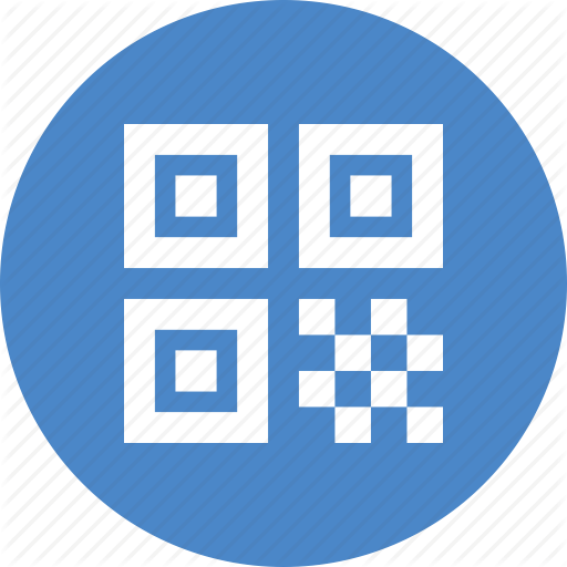 Qr Code Bar Code Icon Digital Technology Blue Vector Image Hot Sex Picture 