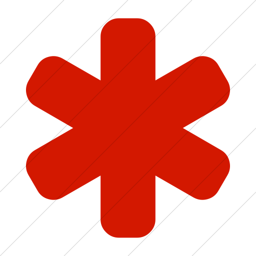 Red Asterisk Icon at GetDrawings | Free download