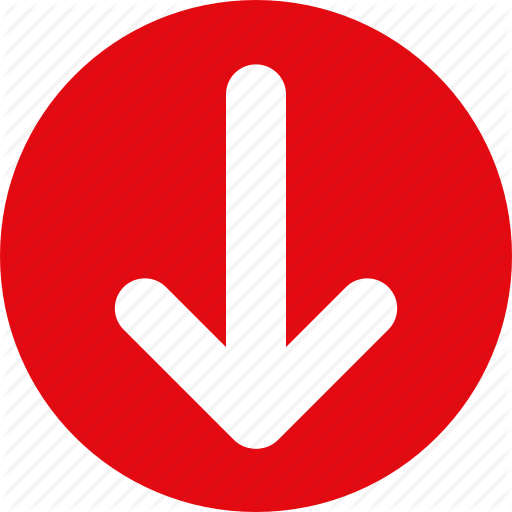 Red Down Arrow Icon At Getdrawings Free Download 3444