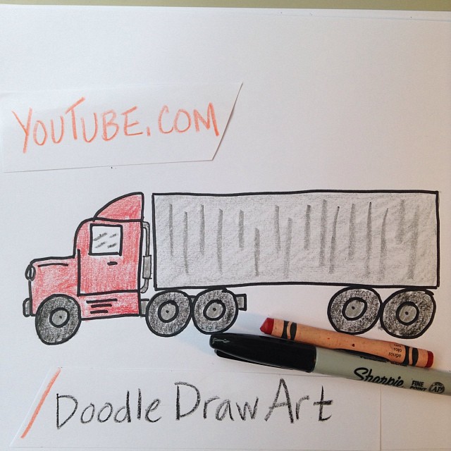 18 Wheeler Drawing at GetDrawings Free download