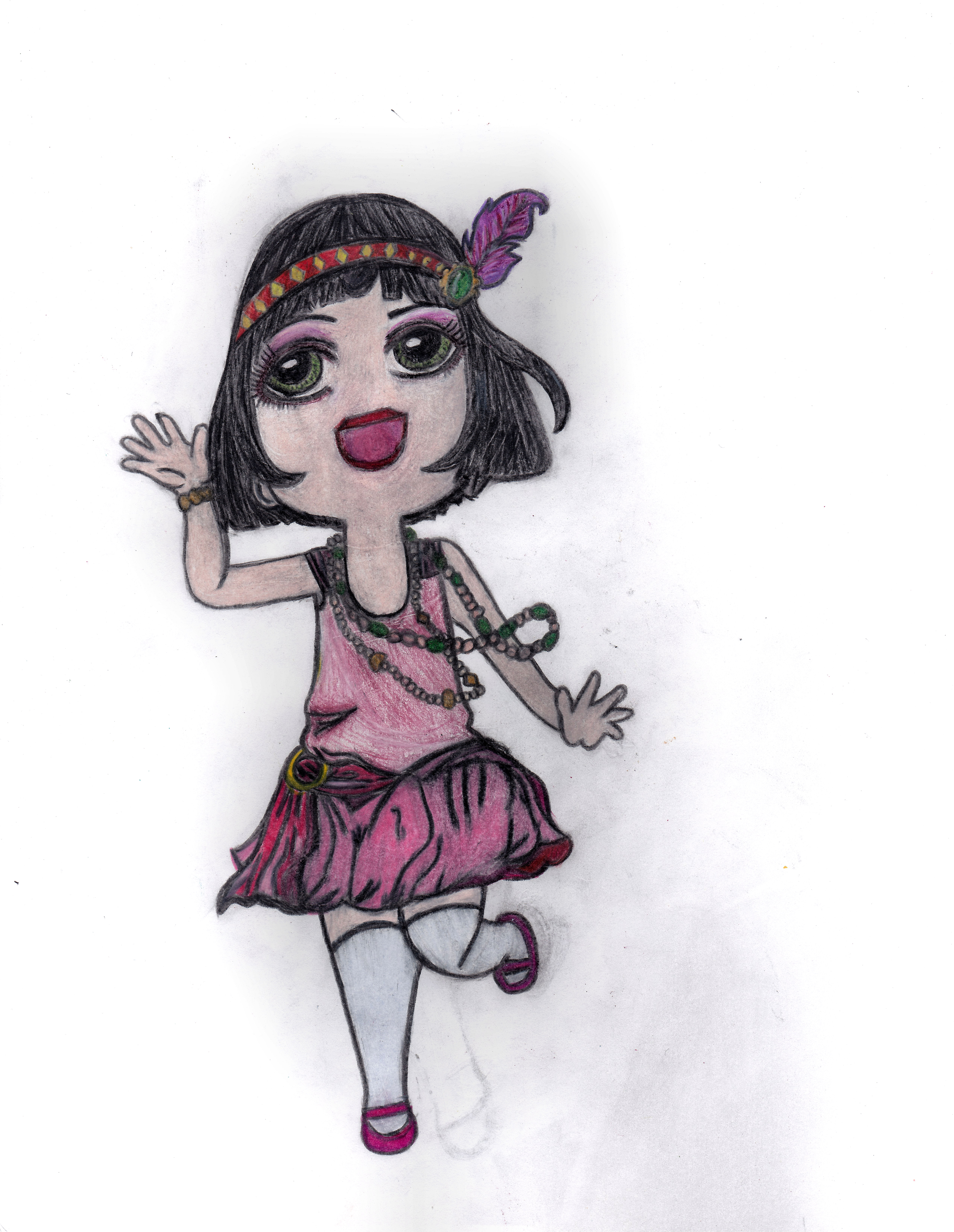 1920s Flapper Drawing at GetDrawings | Free download