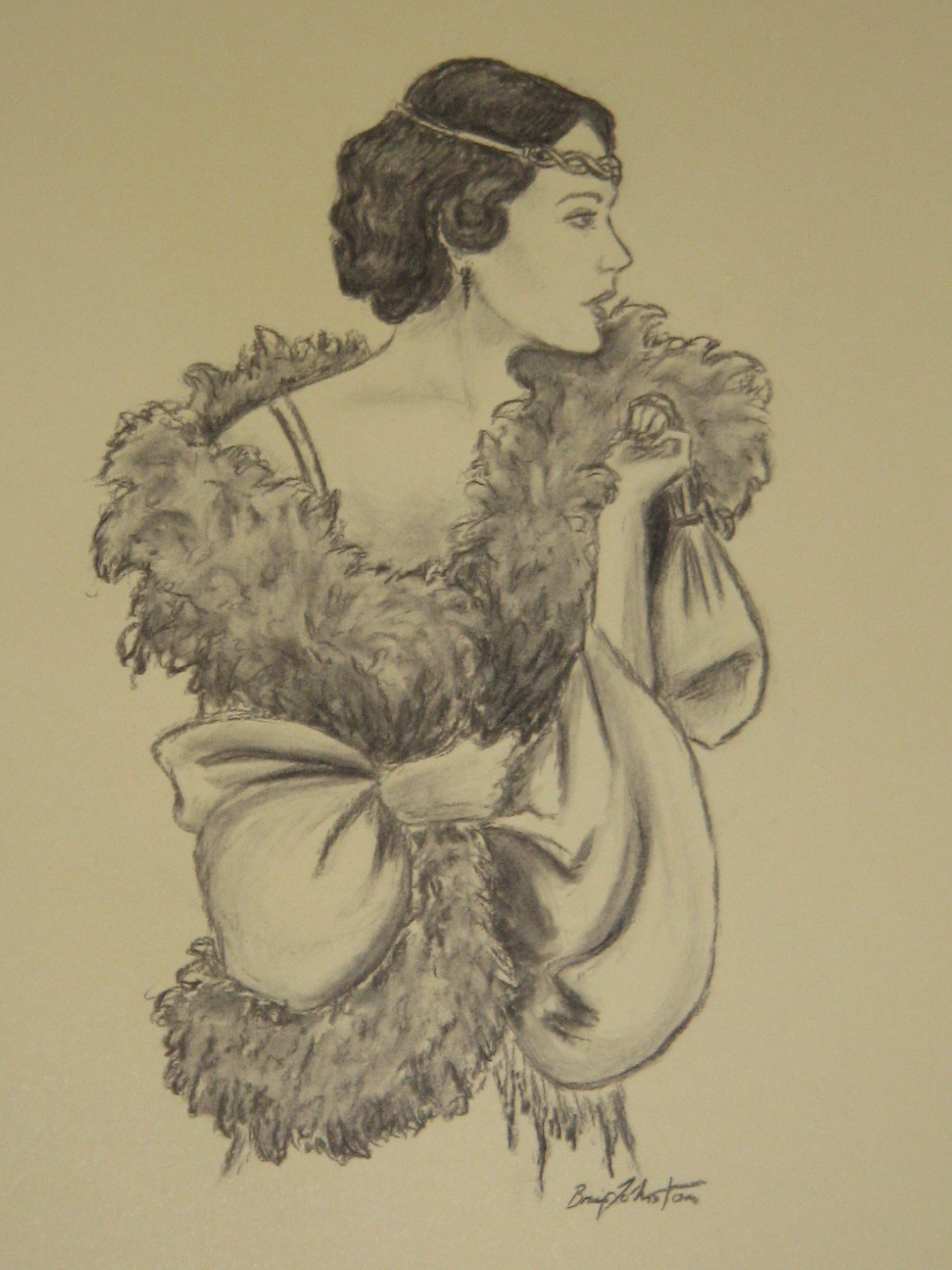 1920s Flapper Drawing at GetDrawings Free download