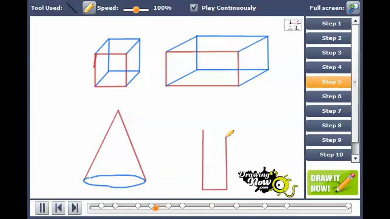 2 dimensional shapes drawing