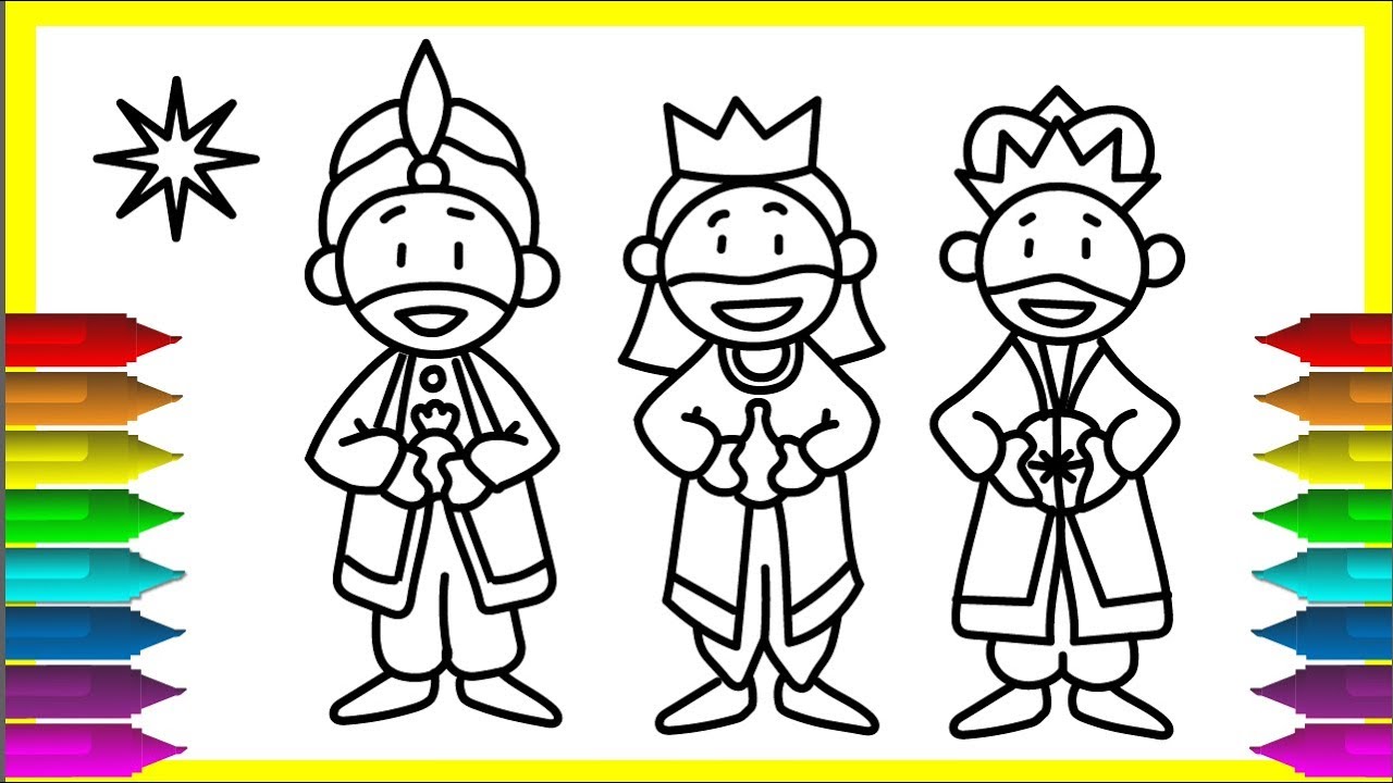 3 Wise Men Drawing at GetDrawings | Free download