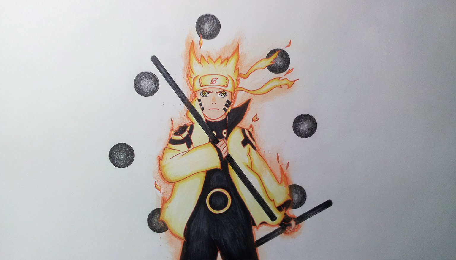 Naruto six paths drawing