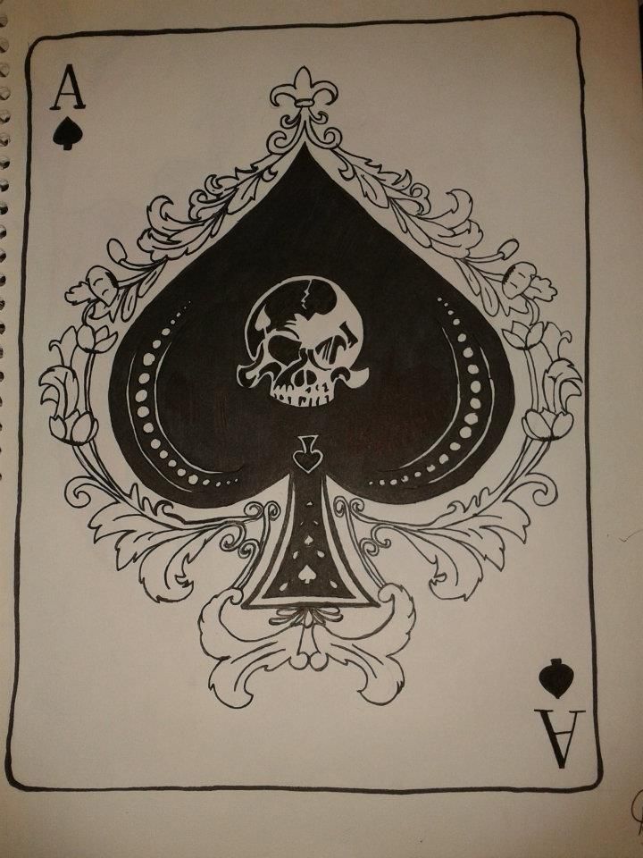 Ace Of Spades Drawing at GetDrawings Free download