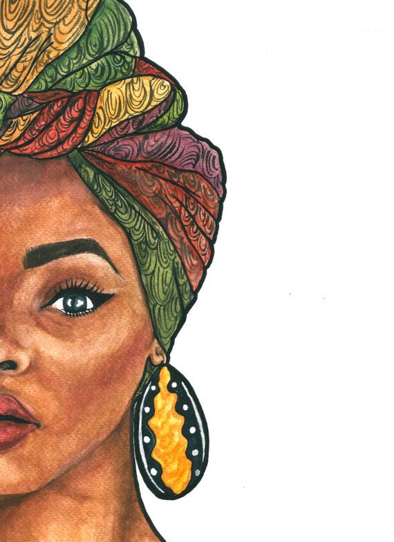 African Girl Drawing at GetDrawings | Free download