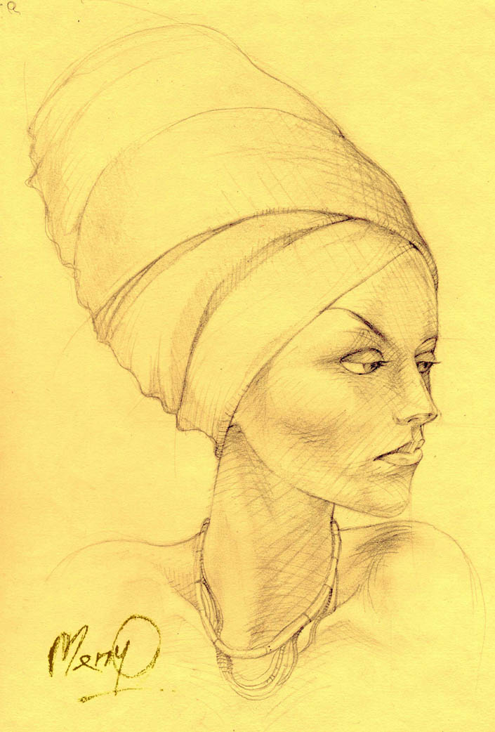 African Queen Drawing at GetDrawings | Free download