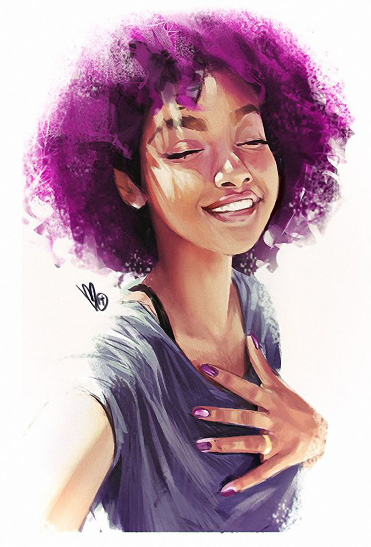 Afro Woman Drawing at GetDrawings Free download