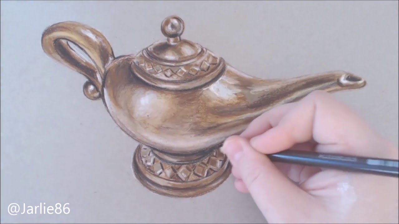 Aladdin Lamp Drawing at GetDrawings | Free download