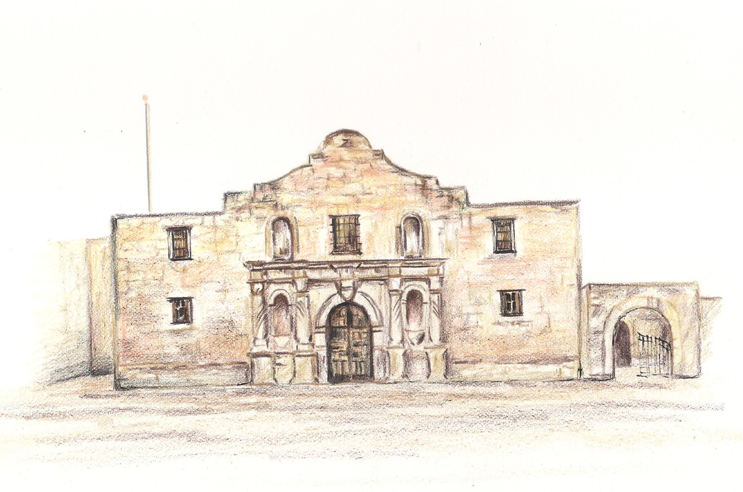 Alamo Drawing at GetDrawings Free download