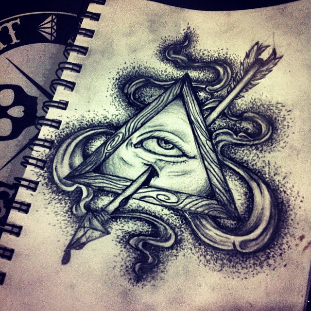 All Seeing Eye Tattoo Drawing at GetDrawings | Free download