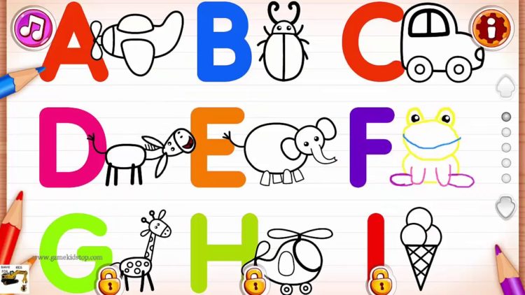 A To Z Alphabet Drawing Pictures Pdf