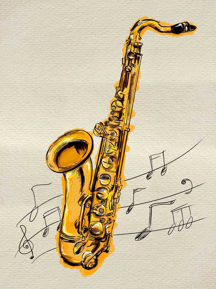 Alto Saxophone Drawing at GetDrawings Free download