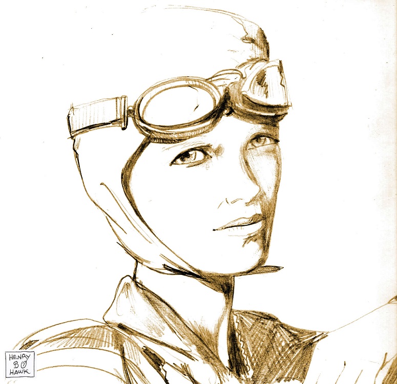 Amelia Earhart Drawing at GetDrawings | Free download