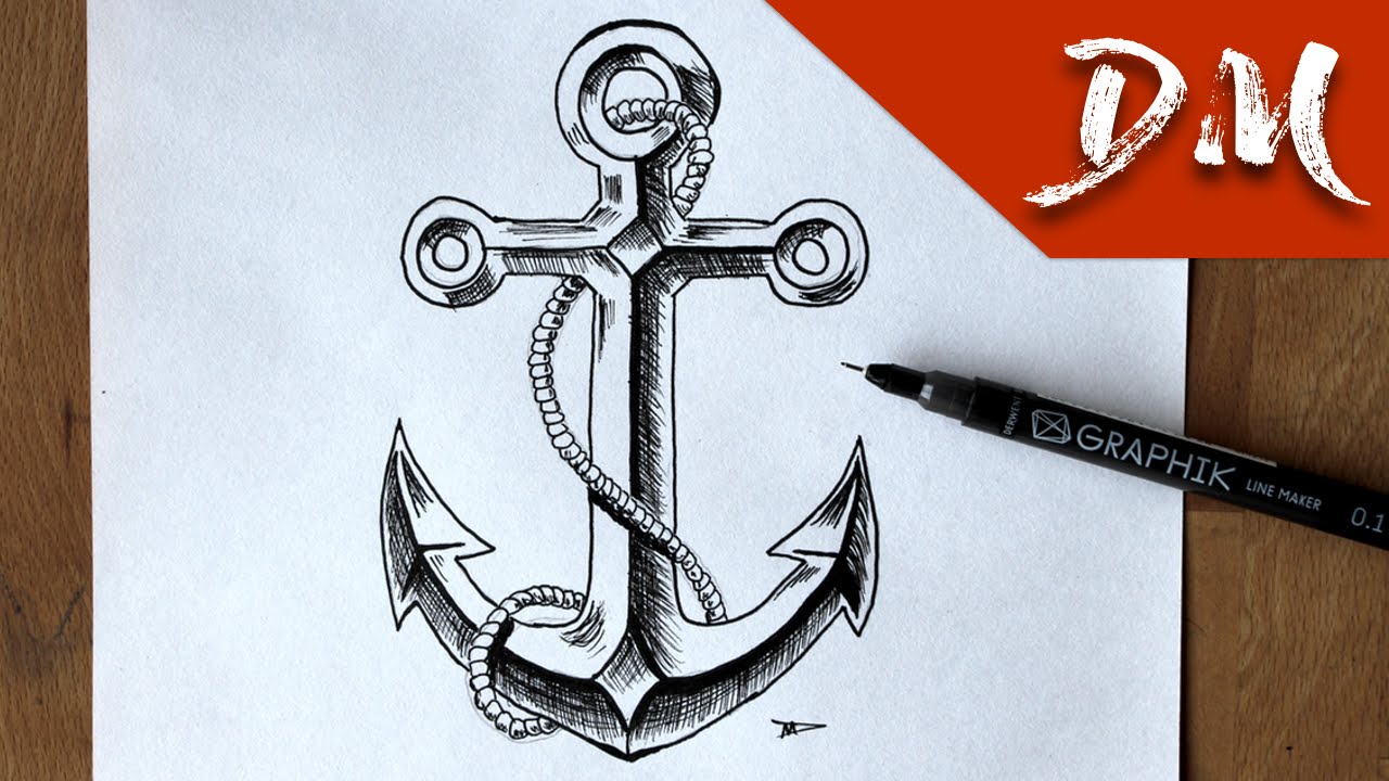 How to Draw an Anchor - FeltMagnet