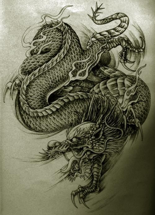 Ancient Chinese Dragon Drawing at GetDrawings | Free download