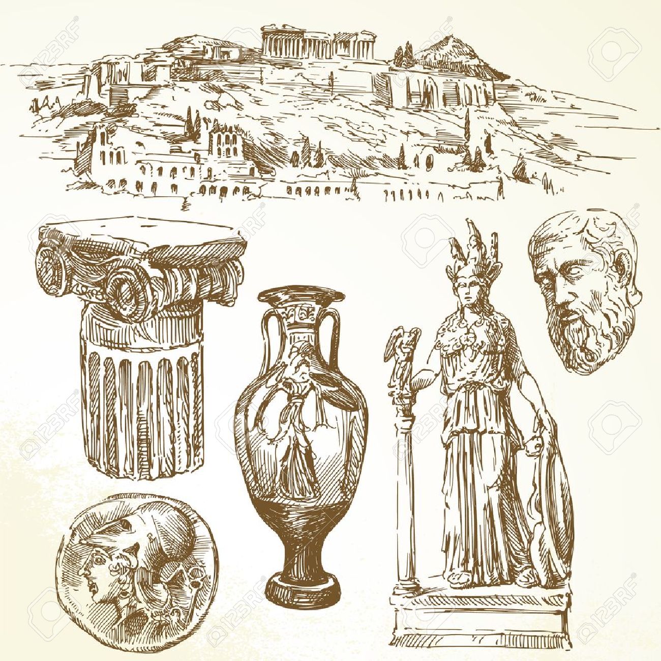 Ancient Greece Drawing at GetDrawings Free download