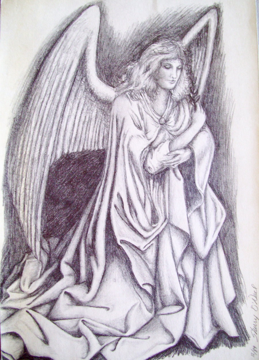 Ангел карандашом