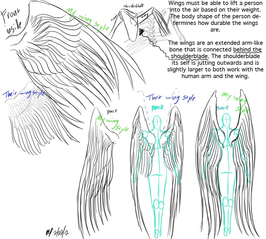 Angel Wings Drawing Tutorial at GetDrawings Free download