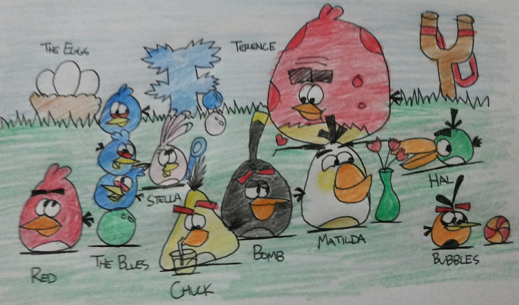 Angry birds рисунки