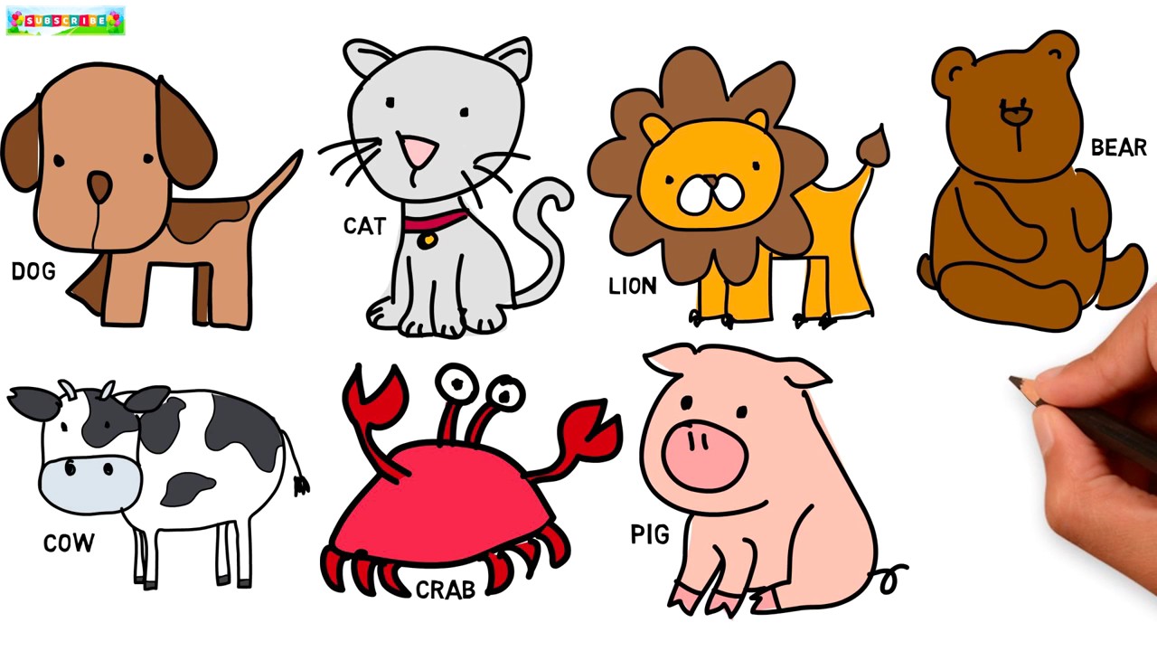 Animal Cartoon Drawing at GetDrawings Free download