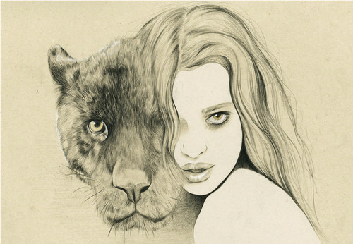 Animal Girl Drawing at GetDrawings | Free download